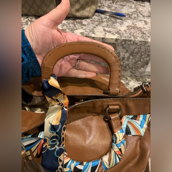 Brown leather Prada bag. - Picture 8 of 12